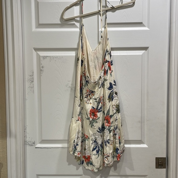 Minkpink Floral Button Front Halter Mini Dress M - Picture 8 of 9